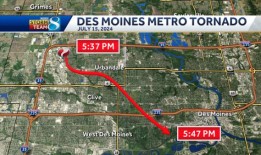 国家气象局证实爱荷华州中部出现EF-1龙卷风