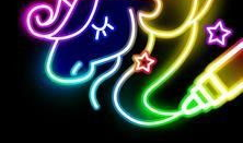 荧光涂鸦：城市中的夜光新宠